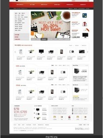 数码电子产品网页模板图片_数码电子产品网页模板设计素材